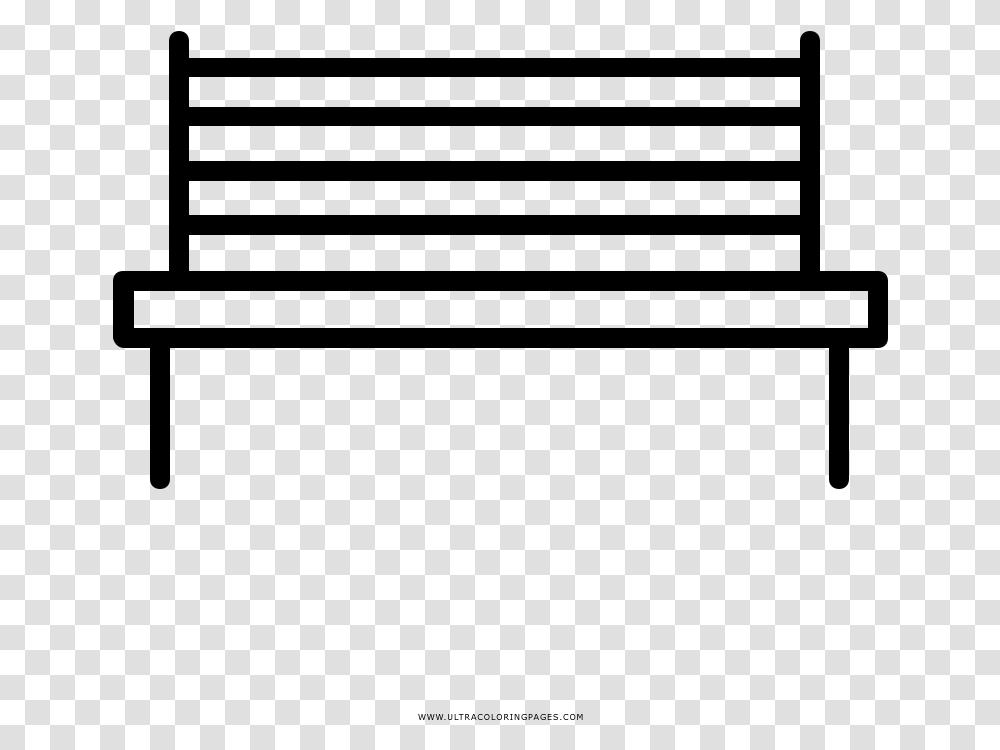 Park Bench Coloring, Gray, World Of Warcraft Transparent Png