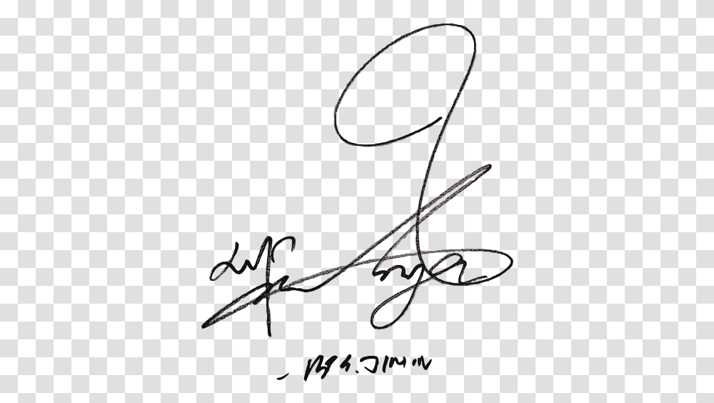 Park Jimin Signature Bts Jimin Signature, Handwriting, Autograph Transparent Png