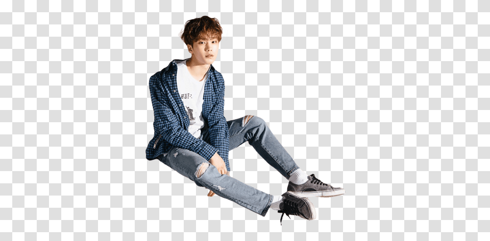 Park Minhyuk Astro Photoshoot, Person, Shoe, Footwear Transparent Png