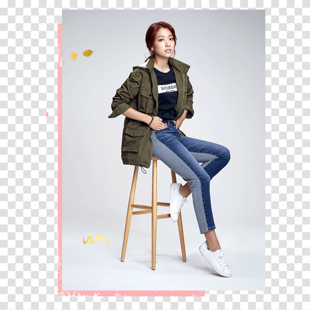 Park Shin Hye 2018 Cool, Apparel, Pants, Furniture Transparent Png
