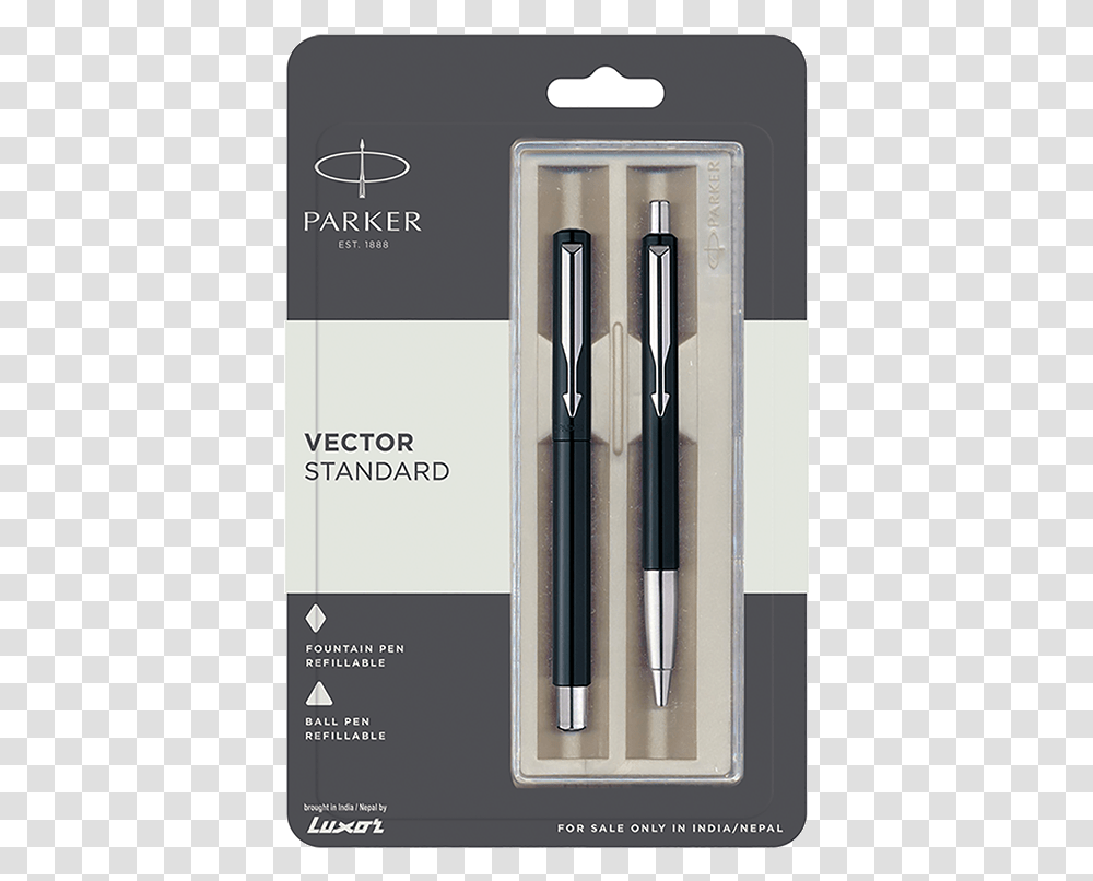 Parker Vector Pen, Marker, Fountain Pen Transparent Png
