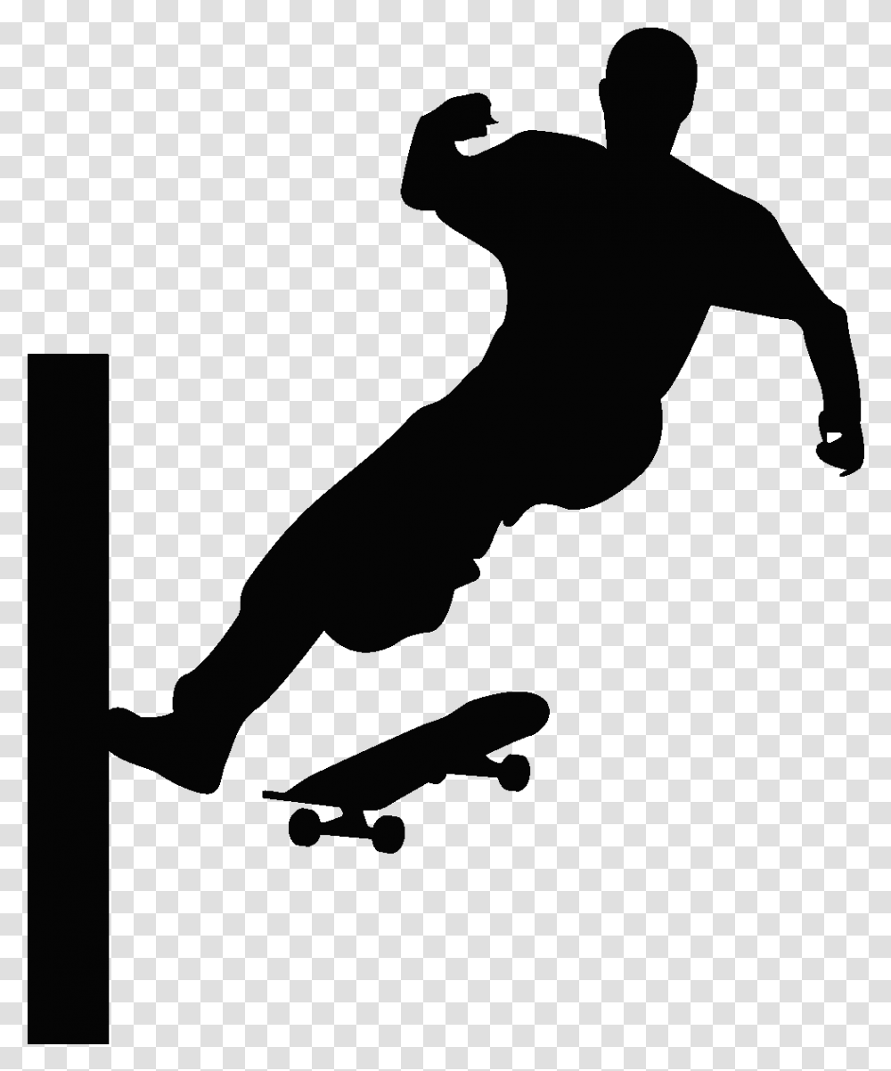 Parkour, Person, Silhouette, Skateboard, People Transparent Png