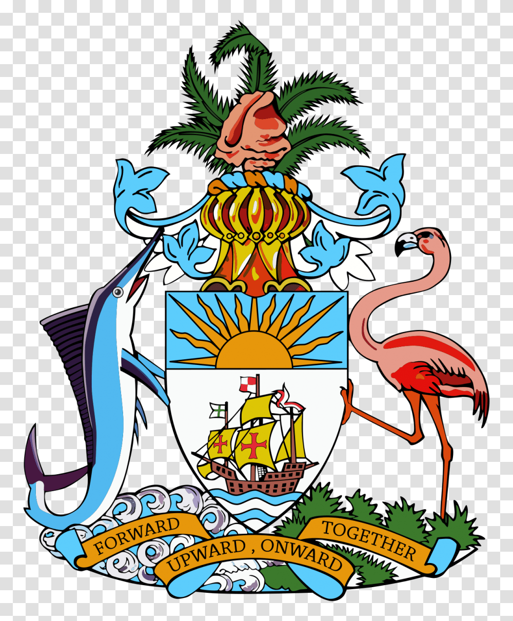 Parliament Of The Bahamas, Animal, Bird, Flamingo, Emblem Transparent Png