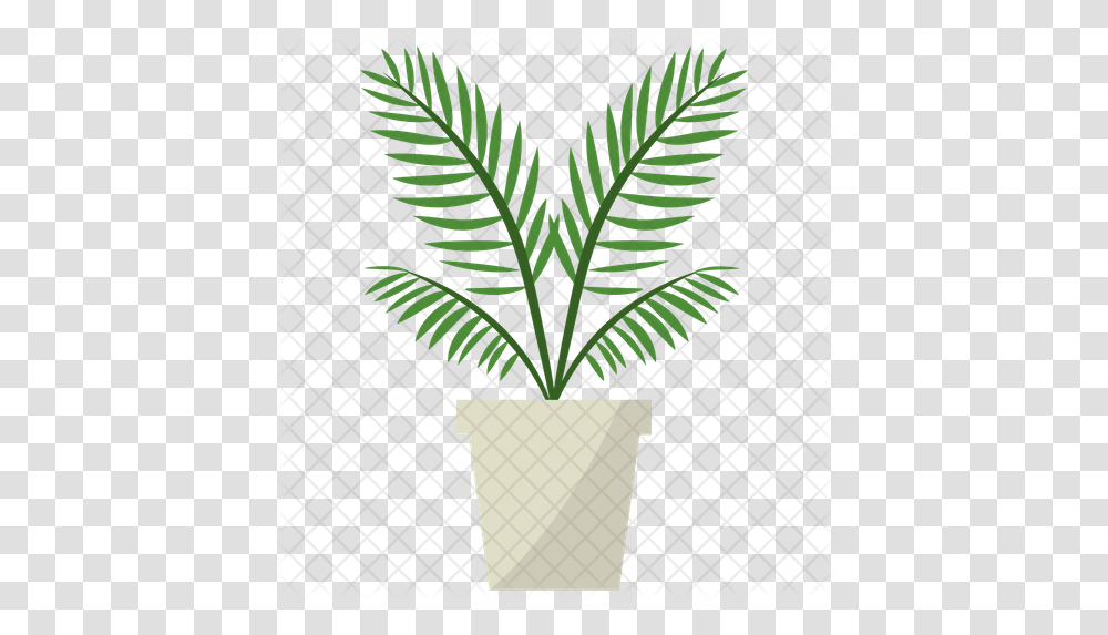 Parlor Palm Plant Icon Houseplant, Cross, Symbol, Leaf, Fern Transparent Png