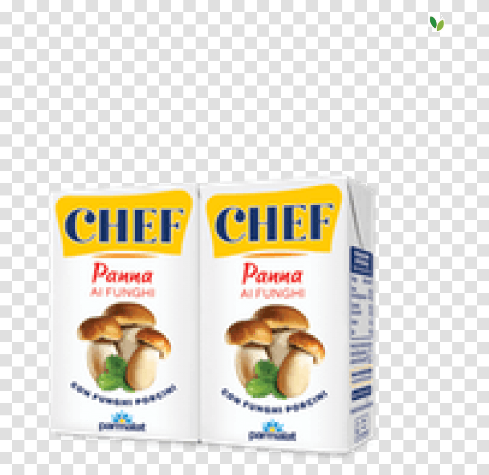 Parmalat Chef Cream With Porcini Mushrooms Panna Chef Ai Funghi Parmalat, Food, Burger, Advertisement Transparent Png