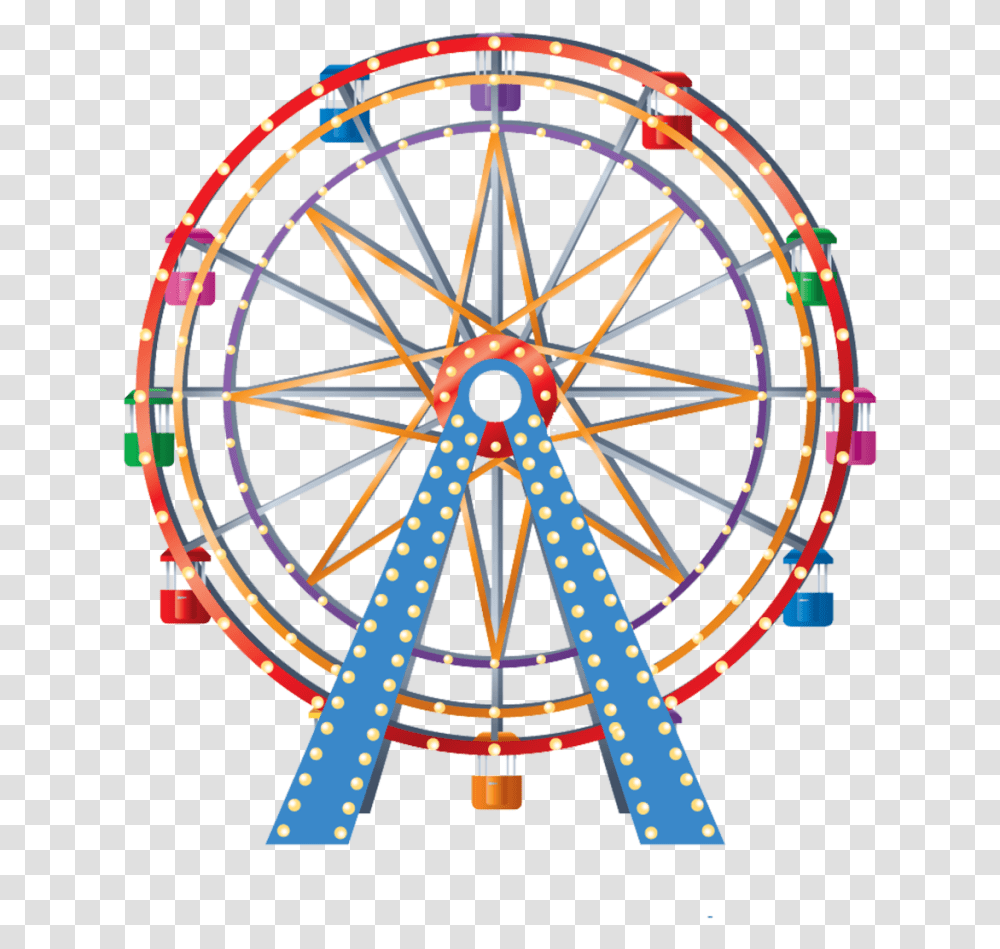 Parque De Diverses, Ferris Wheel, Amusement Park, Machine Transparent Png