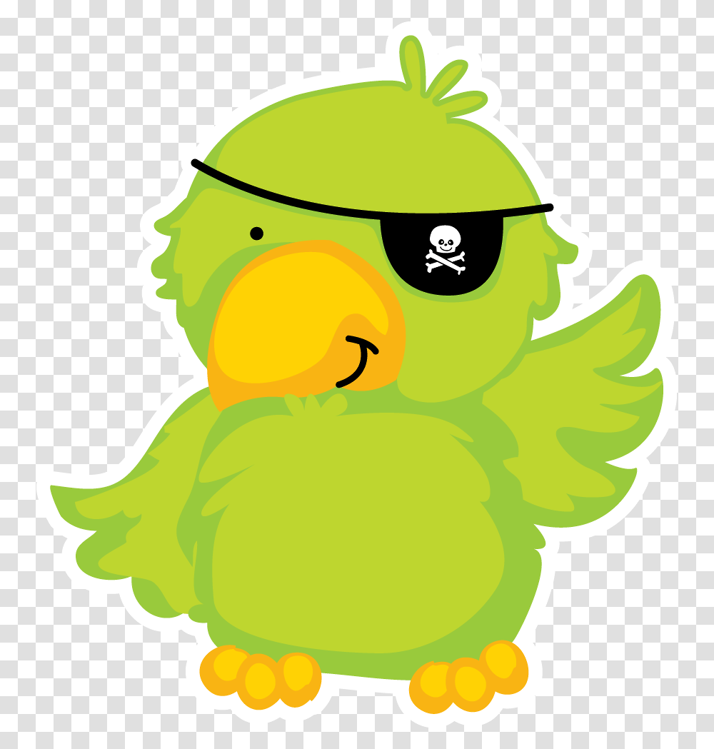 Parrot Animalitos Pirates Clip Art And Pirate, Plant, Green, Helmet Transparent Png