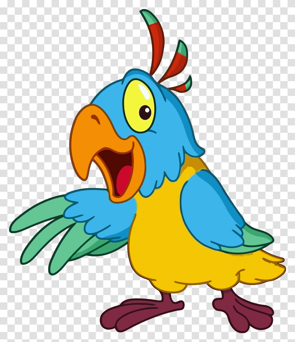 Parrot Bird Clipart - Clipartlycom Bird Clipart, Animal, Beak, Bluebird, Macaw Transparent Png