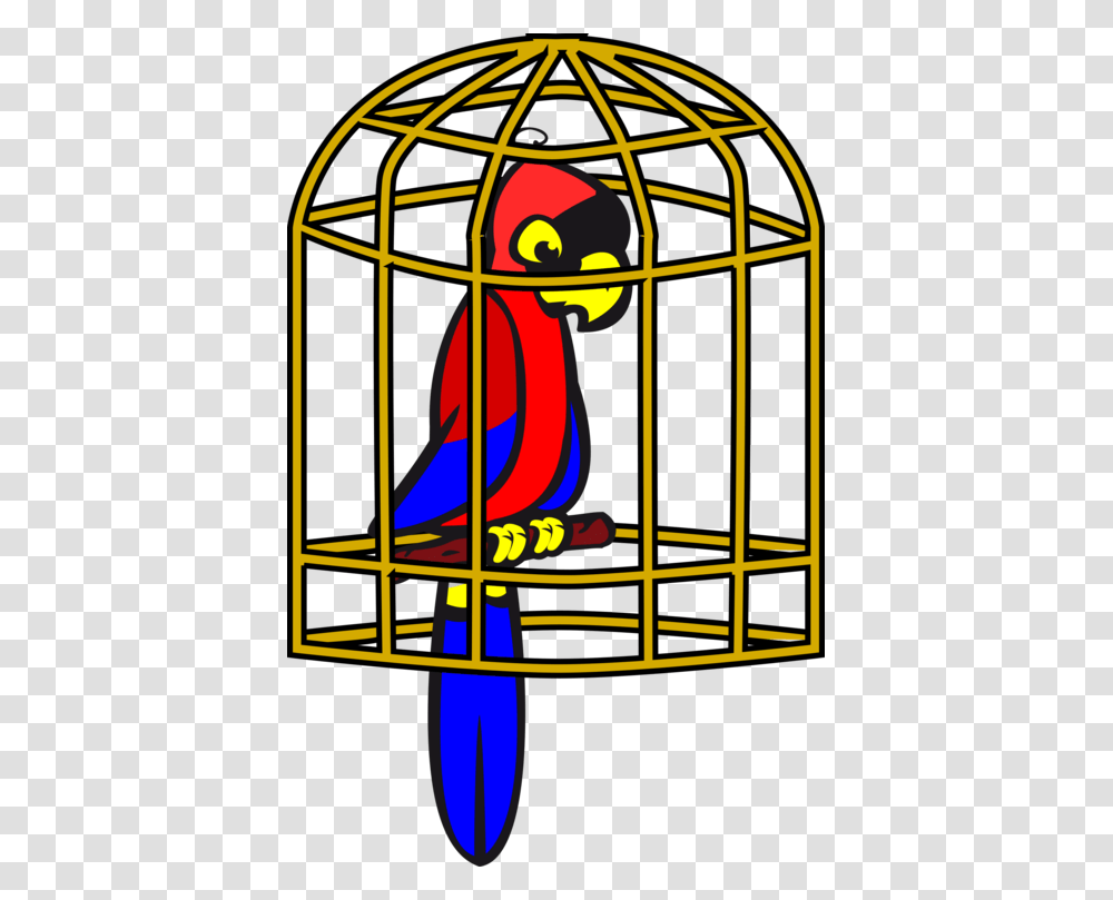 Parrot Birdcage Pet, Poster, Advertisement, Stained Glass Transparent Png