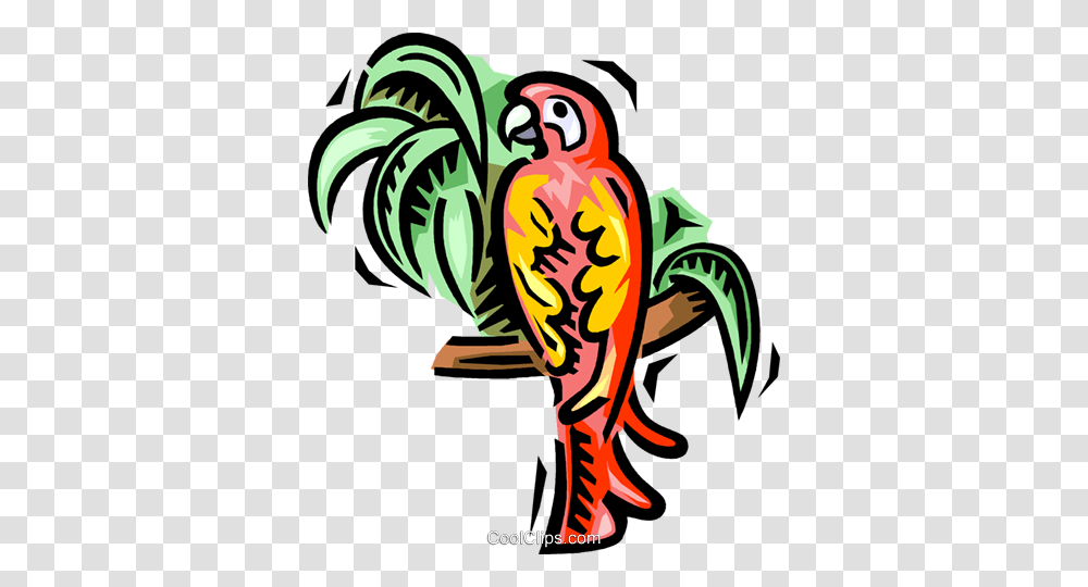 Parrot Royalty Free Vector Clip Art Illustration, Floral Design, Pattern, Vase Transparent Png