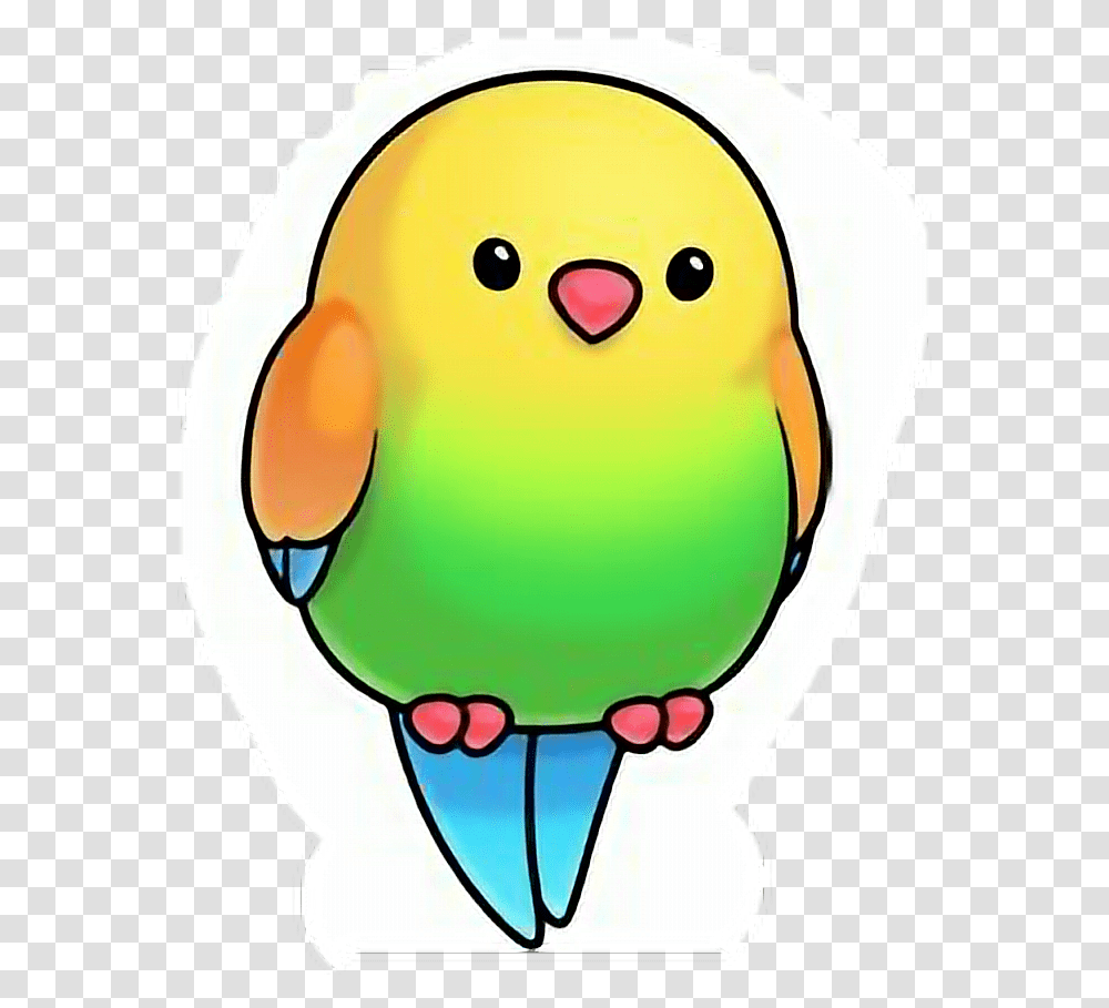 Parrot Sticker Cute Cartoon Animals 680x848 Dibujos De Pajaros Kawaii, Sweets, Food, Confectionery, Egg Transparent Png
