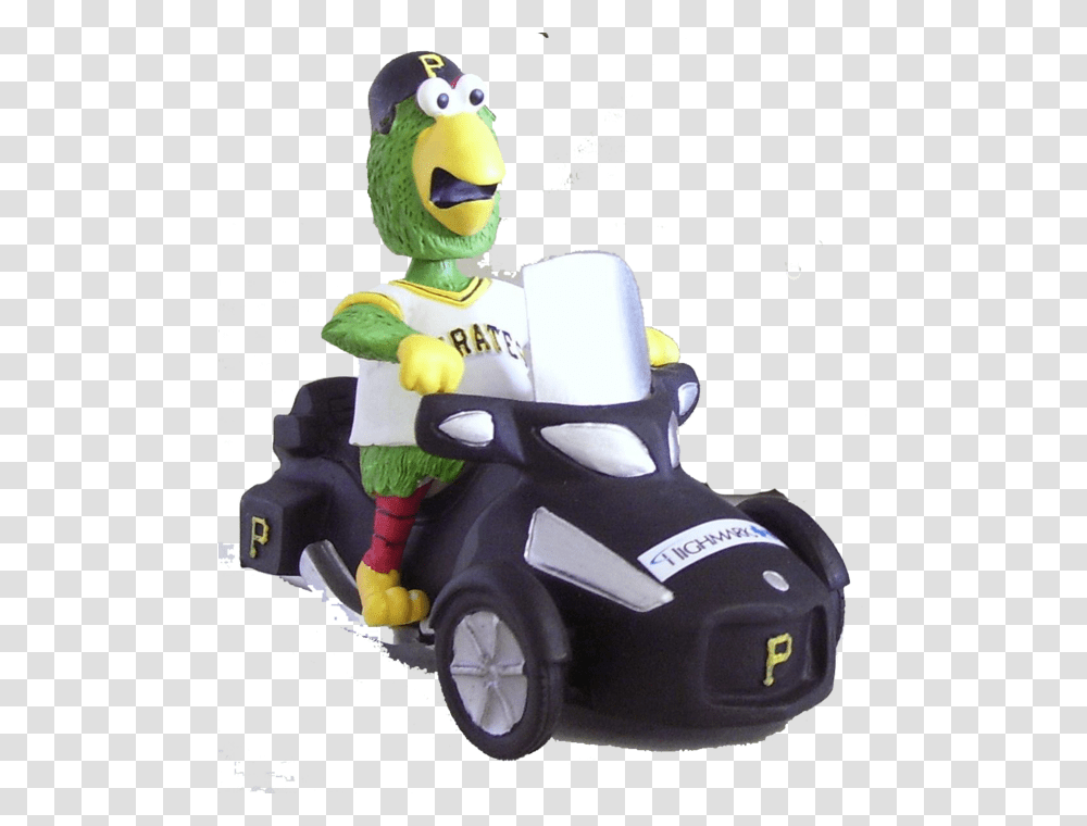 Parrot The Pittsburgh Pirates Mascot On Atv Bobble Push Amp Pull Toy, Apparel, Wheel, Machine Transparent Png