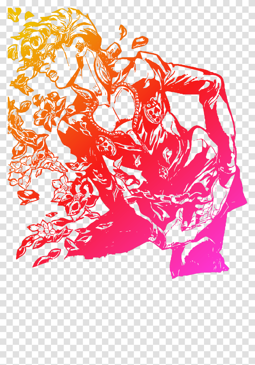 Part 5 Giorno Giovanna Gradient Part 5 Giorno Giovanna, Person, Drawing, Modern Art Transparent Png