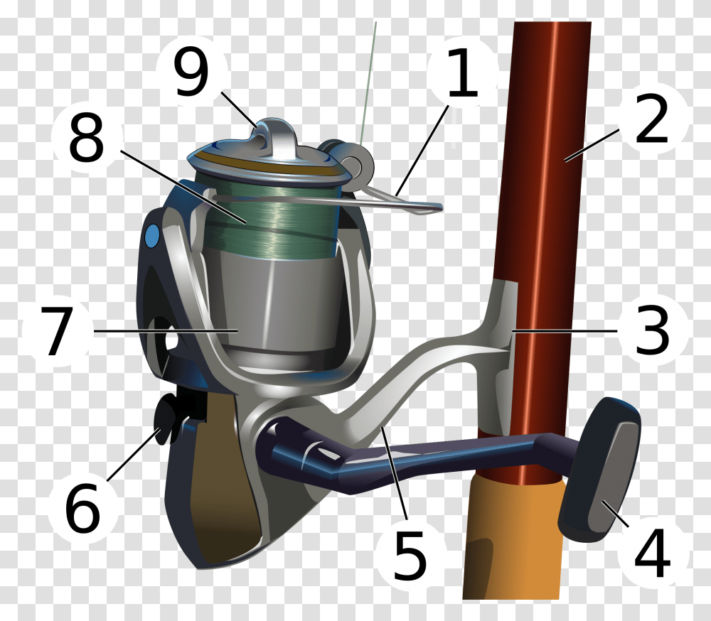 Part Of A Fishing Rod, Lawn Mower, Machine, Robot Transparent Png
