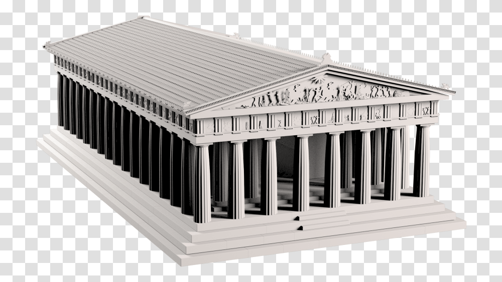 Parthenon Greece 3d Model, Architecture, Building, Temple, Worship Transparent Png