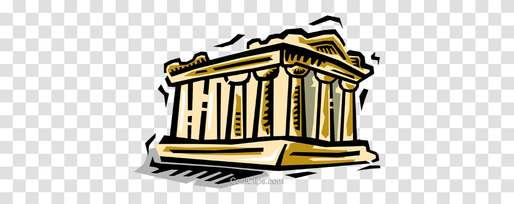 Parthenon Royalty Free Vector Clip Art Illustration, Architecture, Building Transparent Png