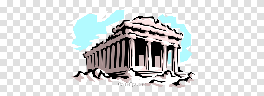Parthenon Royalty Free Vector Clip Art Illustration, Building, Architecture, Housing, Nature Transparent Png