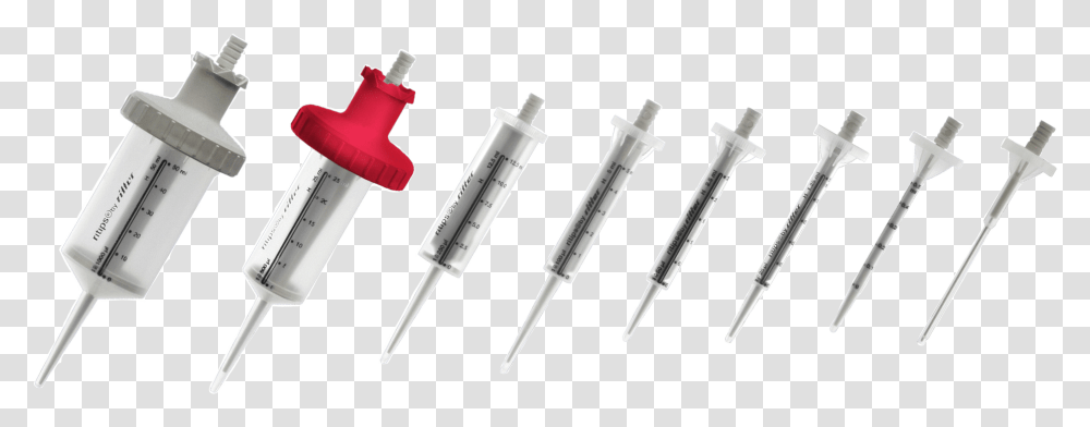 Partial Range Of Standard Pipette Tips From Ritter Picket Fence, Injection Transparent Png