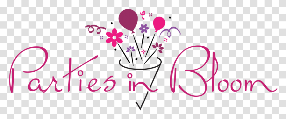 Parties In Bloom, Handwriting, Alphabet Transparent Png