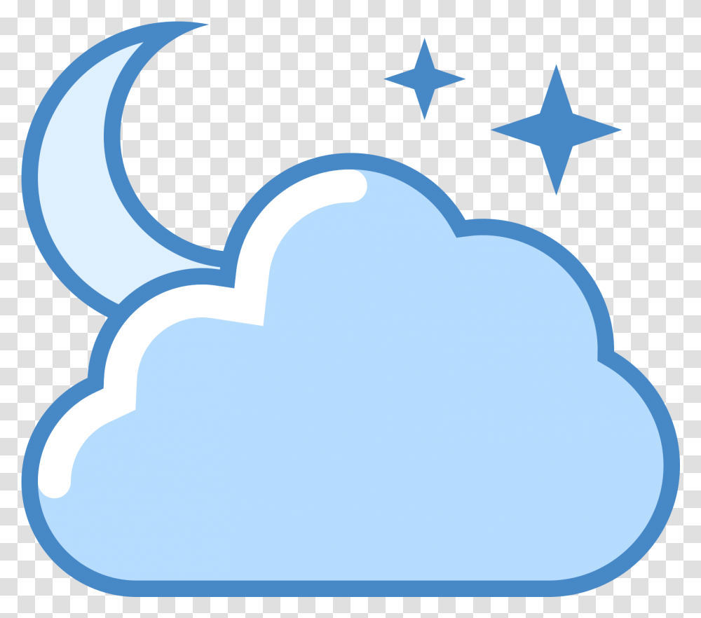 Partly Cloudy Clipart Partly Cloudy Night Icon, Nature, Outdoors, Land, Star Symbol Transparent Png