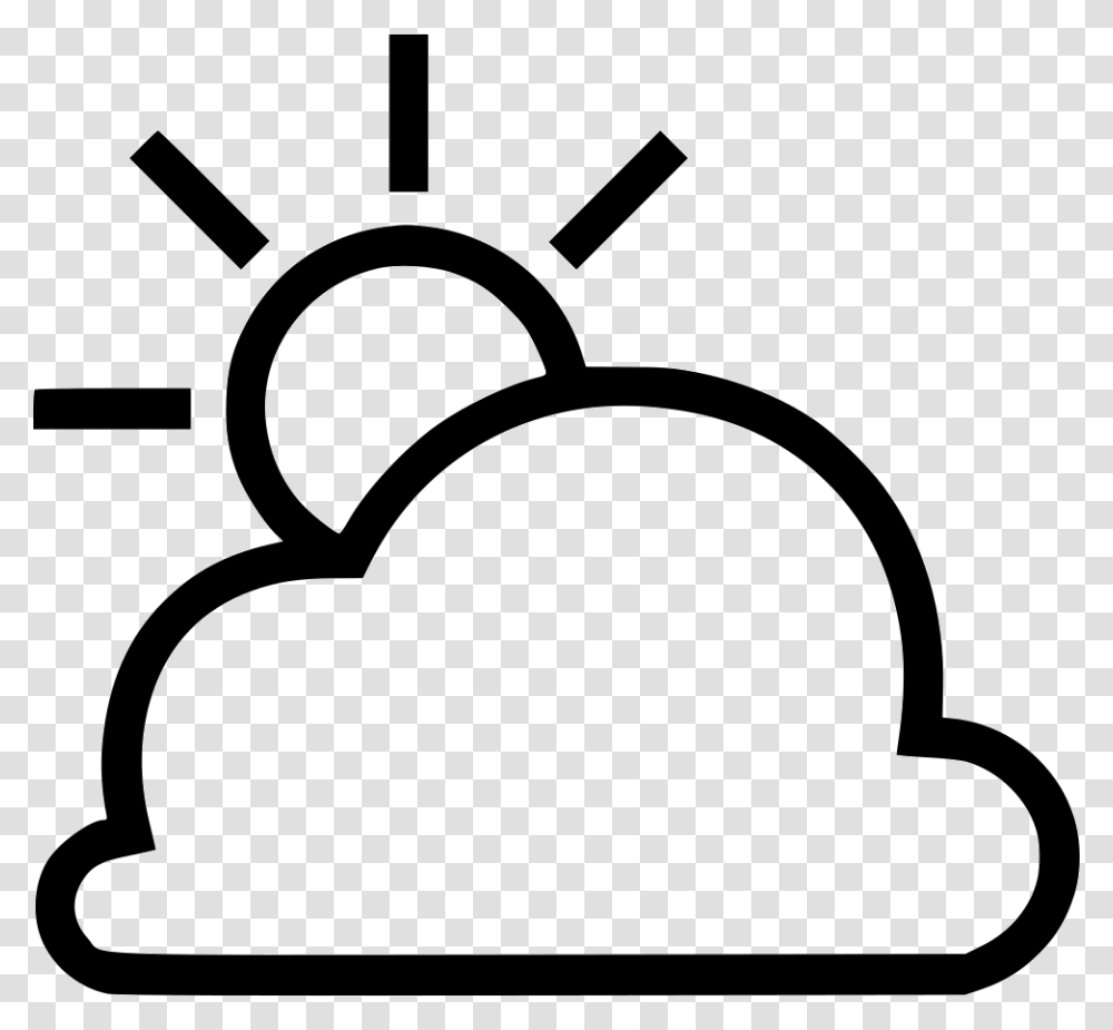 Partly Cloudy Partly Cloudy Clipart Black And White, Stencil, Scissors, Blade Transparent Png