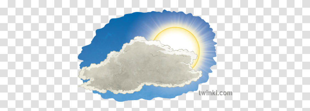 Partly Cloudy Weather Cloud Sun Ks2 Illustration Twinkl Vertical, Nature, Outdoors, Sky, Sunlight Transparent Png