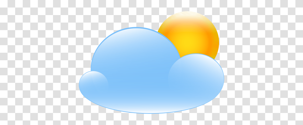 Partly Cloudy With Sun Weather Icon Clip Art, Balloon, Sphere Transparent Png