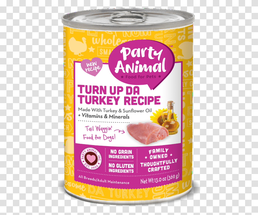 Party Animal Dog Canned, Food, Pork, Ham Transparent Png