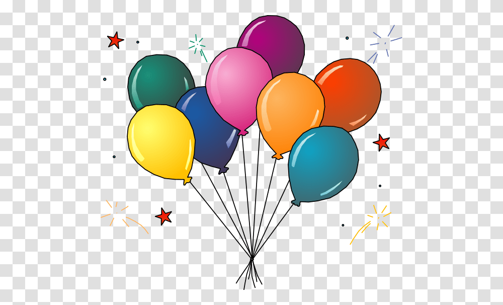Party Balloons And Confetti Transparent Png