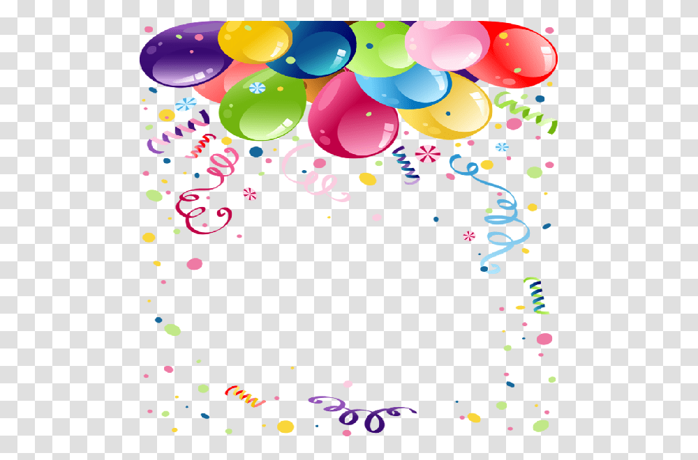 Party Balloons, Confetti, Paper Transparent Png