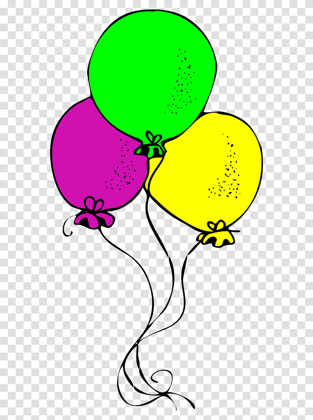 Party Banner 6 Free Balloons Free Champagne Showers Palloncini Clip Art Transparent Png