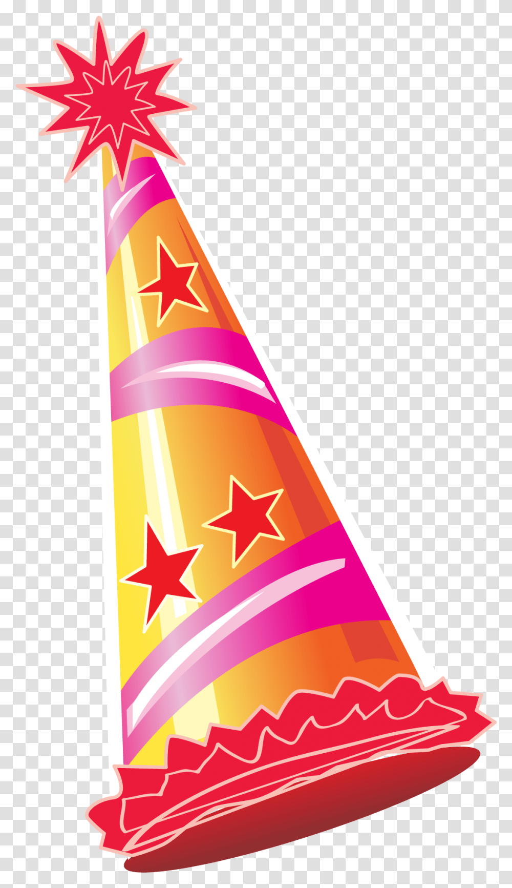 Party Birthday Hat Birthday Hat, Clothing, Apparel, Party Hat, Ketchup Transparent Png