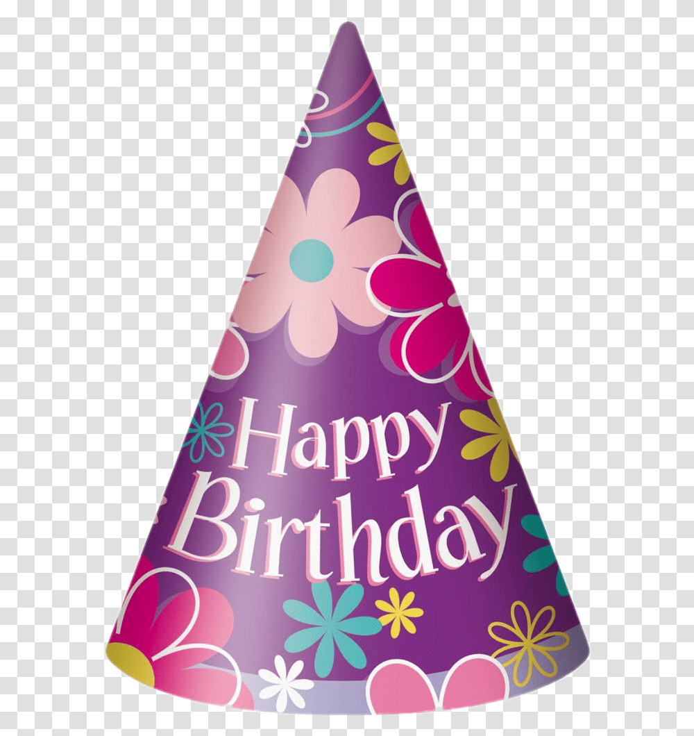 Party Birthday Hat Picsart Birthday Cap, Clothing, Apparel, Party Hat, Cone Transparent Png