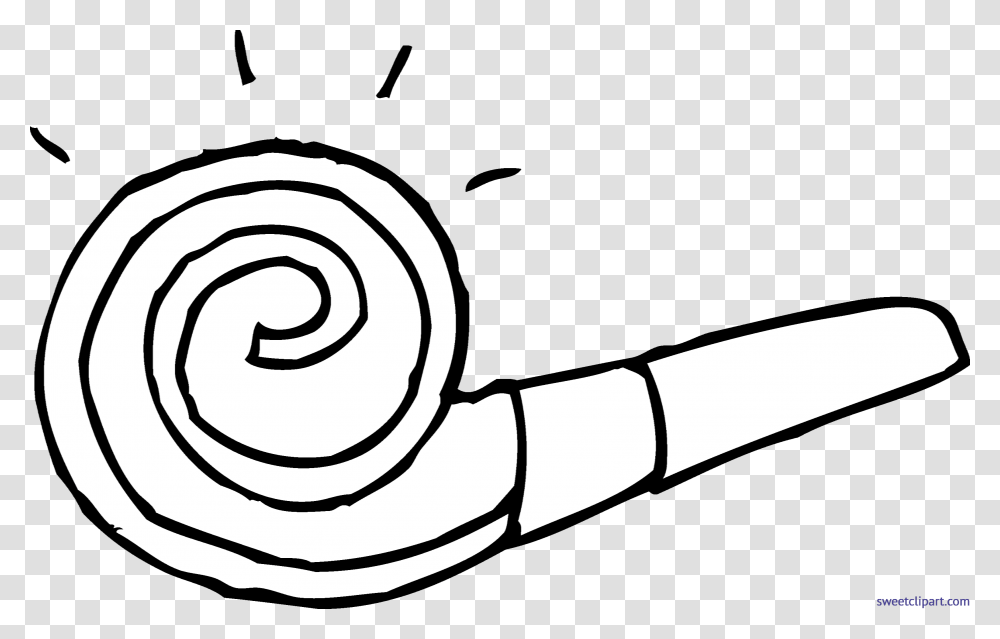 Party Blower Coloring, Hammer, Tool, Spiral, Coil Transparent Png