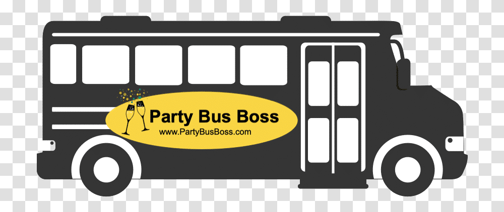 Party Bus Graphic Design, Vehicle, Transportation, Furniture, Van Transparent Png