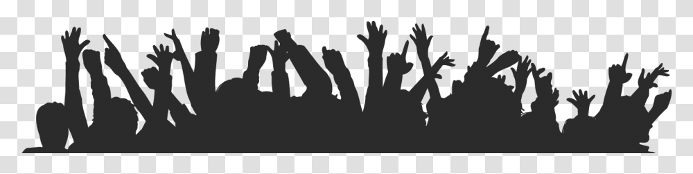 Party Crowd Hands, Silhouette, Person, Human, Finger Transparent Png