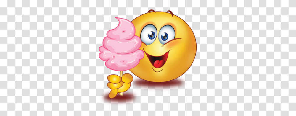 Party Eating Ice Cream Emoji Emoji Eating Ice Cream, Sweets, Food, Confectionery, Lollipop Transparent Png