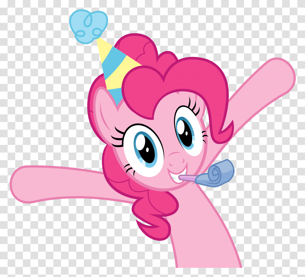 Party Favor Pinkie By Takua770 On Clipart Library Mlp Pinkie Pie Party, Apparel, Party Hat, Toy Transparent Png
