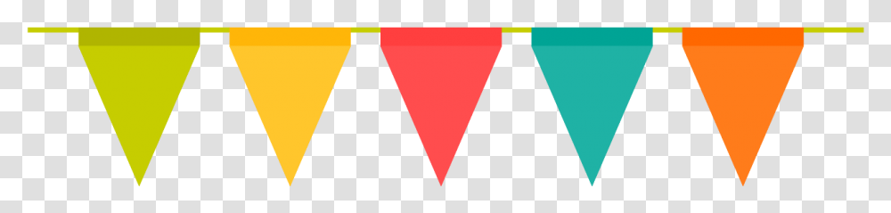Party Flags, Triangle, Cone, Plectrum Transparent Png