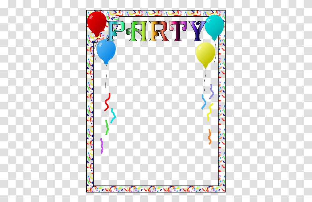 Party Frame Rahmen Fr Text, Confetti, Paper, Poster, Advertisement Transparent Png