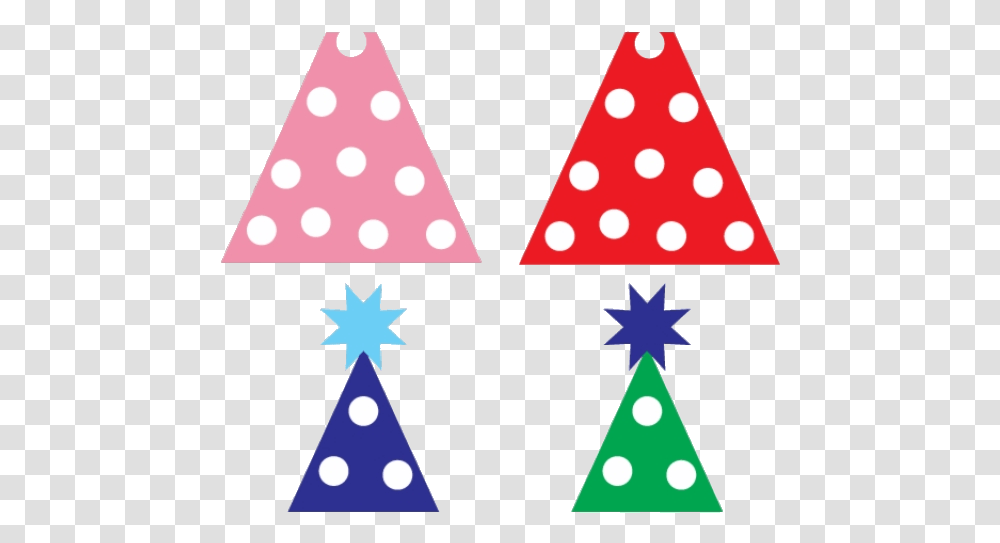 Party Hat Birthday Clipart Clip Art Polka Dot Hd Polka Dot Party Hat Clip Art, Apparel, Triangle, Star Symbol Transparent Png
