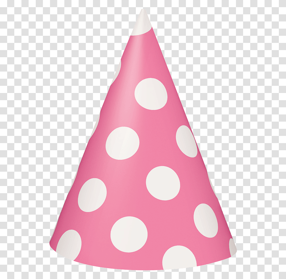 Party Hat Birthday Clipart Image Pink Party Hat, Apparel, Cone Transparent Png