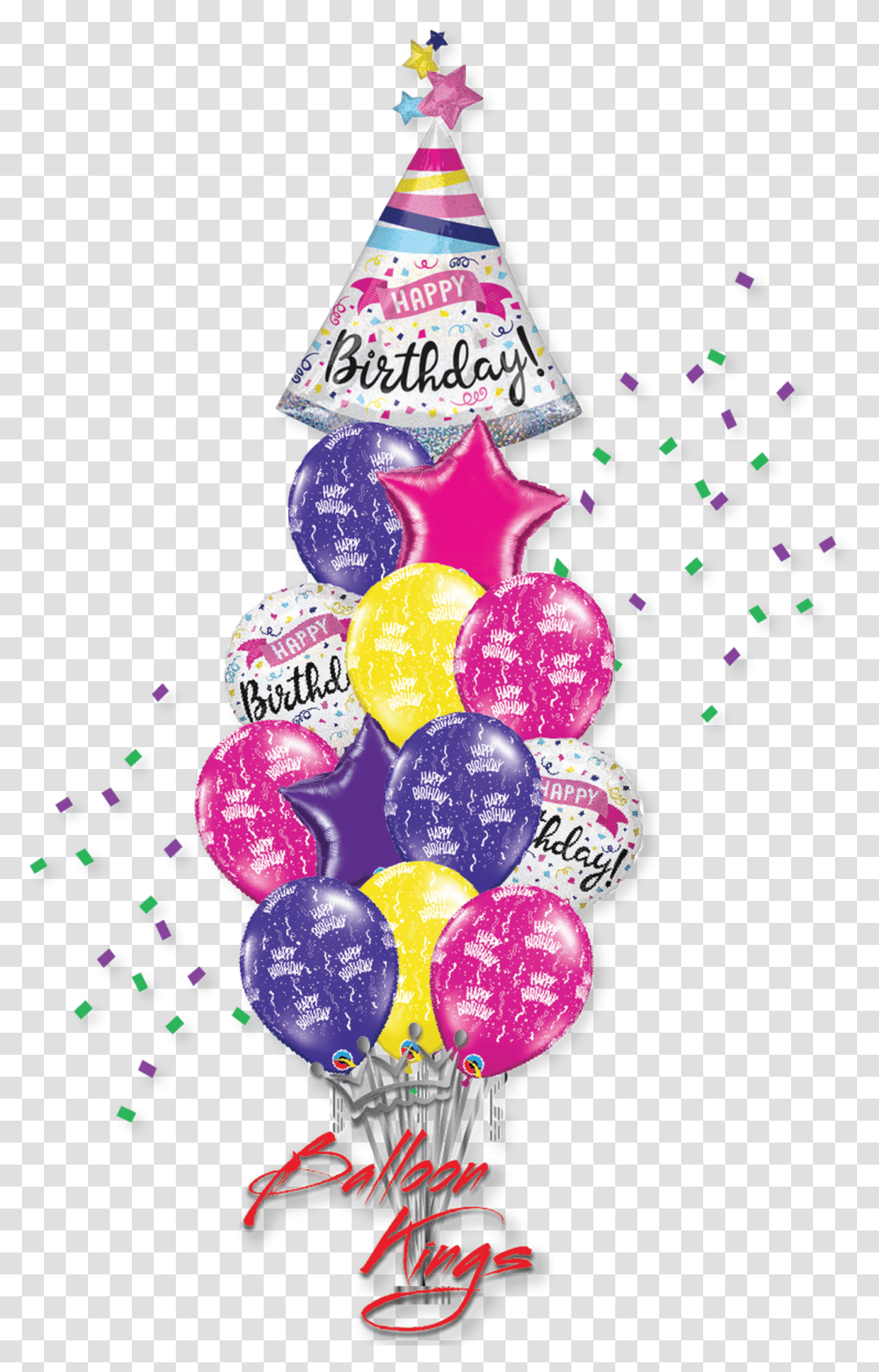 Party Hat Bouquet Party, Balloon, Paper, Confetti Transparent Png