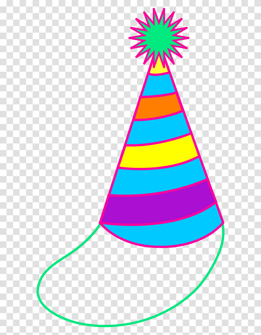 Party Hat Clip Art Birthday Border Free Image, Apparel, Cone Transparent Png
