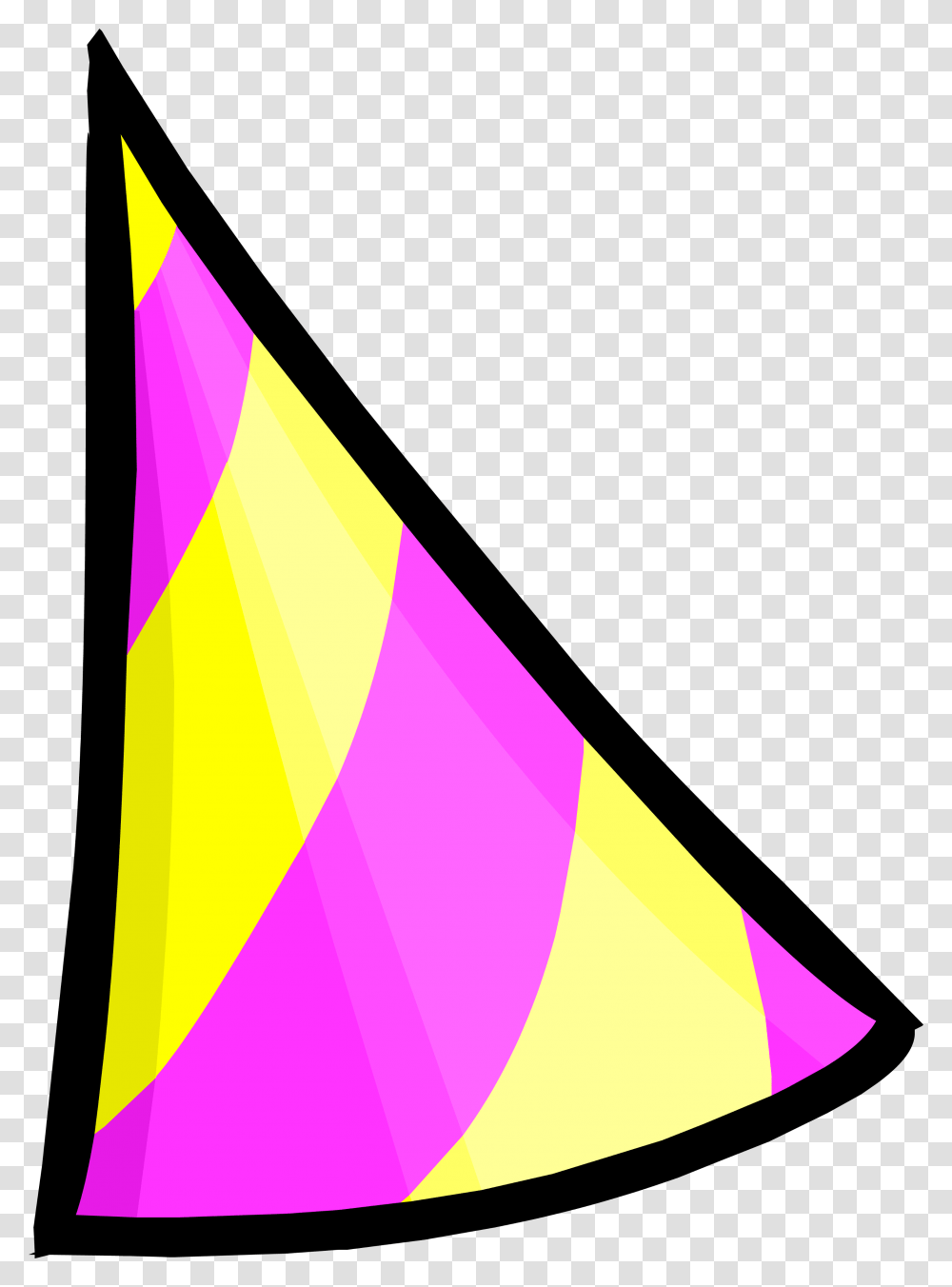 Party Hat Club Penguin Rewritten Beta Hat, Clothing, Apparel, Triangle, Cone Transparent Png