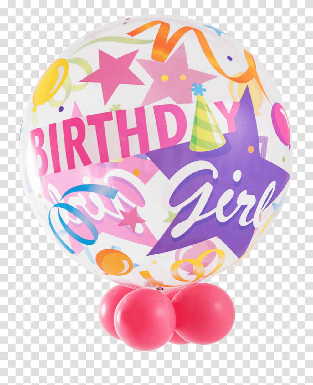 Party Hat Emoji Birthday Girl Party Hat Bubble Balloon Balloon, Paper, Sphere, Poster, Advertisement Transparent Png