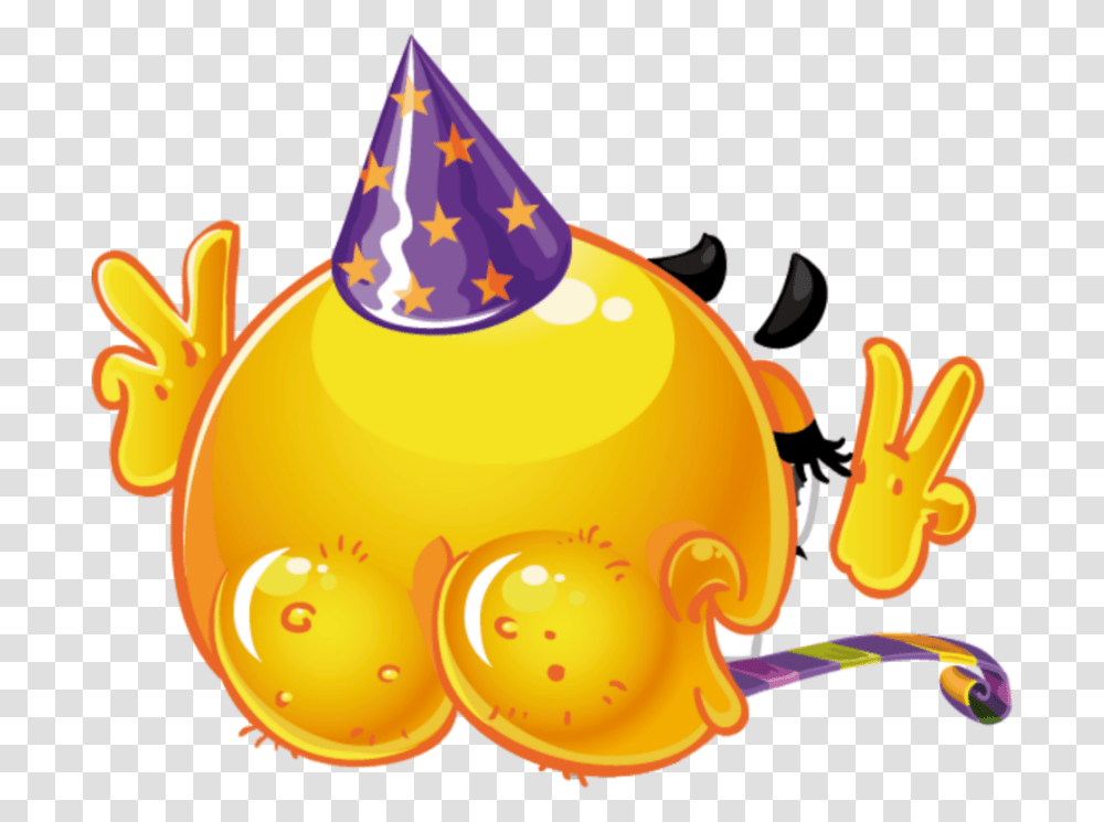 Party Hat Emoji Spanking Emoji, Apparel, Birthday Cake, Dessert Transparent Png