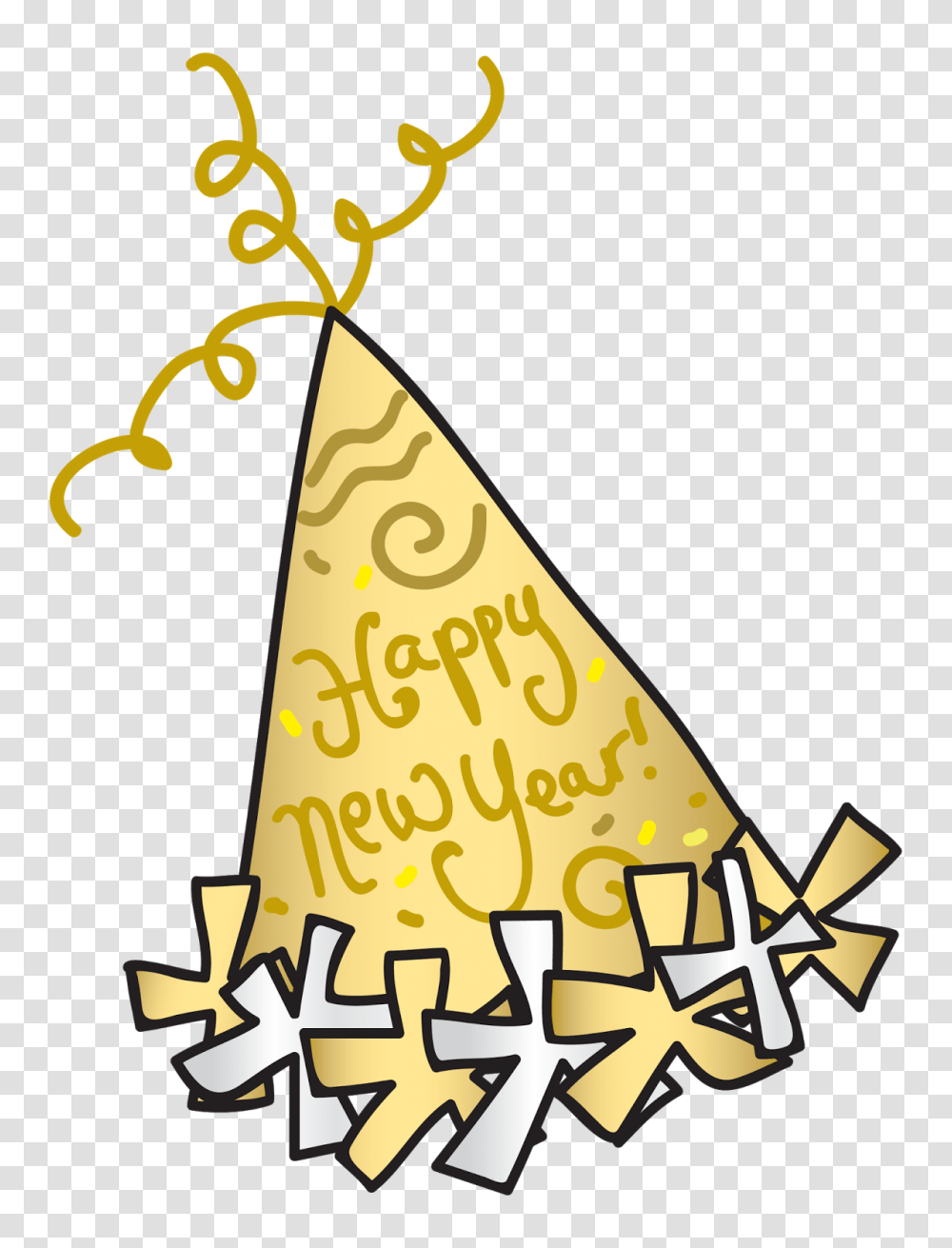 Party Hat Happy New Year Clipart Party Hat New Years Hat Clipart, Clothing, Apparel, Dynamite, Bomb Transparent Png