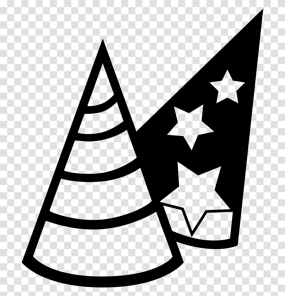 Party Hat L Icon Free Download, Triangle, Star Symbol, Rug Transparent Png