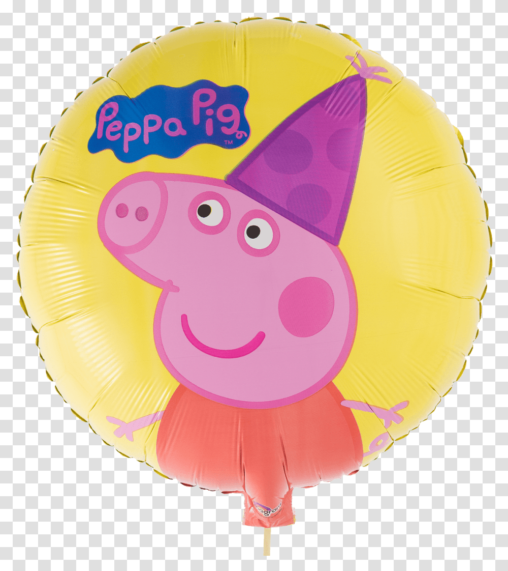 Party Hat Peppa Pig Balloon, Baseball Cap, Apparel, Parachute Transparent Png